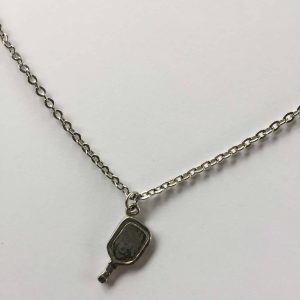 Chaîne de cheville avec pendentif raquette de pickleball