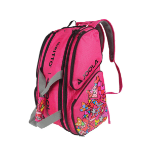 Image of a pink JOOLA BRITTO Tour Elite pickleball bag.