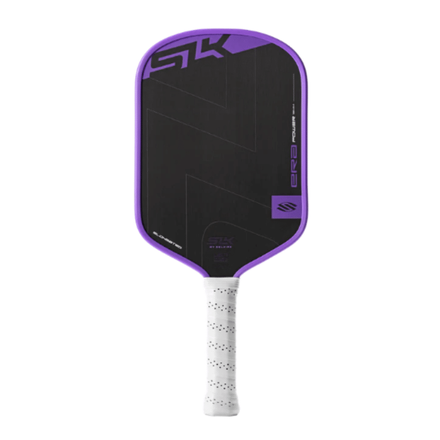 Raquette de pickleball SLK ERA Power Allonge avec surface texturée Raw Spin pour puissance et effet.