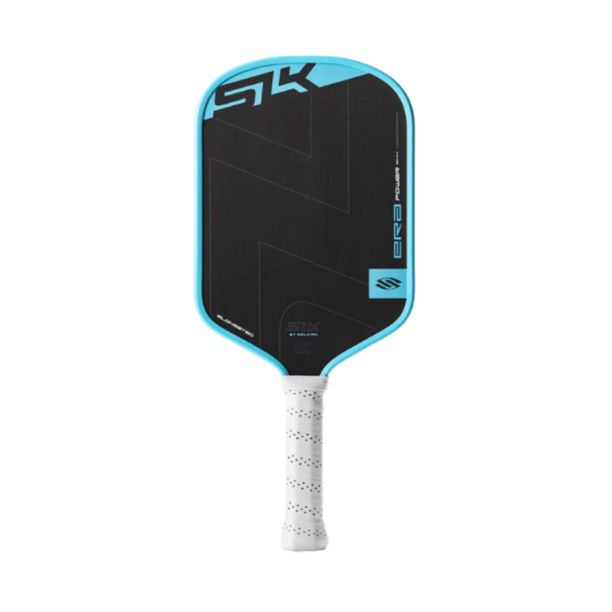 Raquette de pickleball SLK ERA Power Allonge avec surface texturée Raw Spin pour puissance et effet.