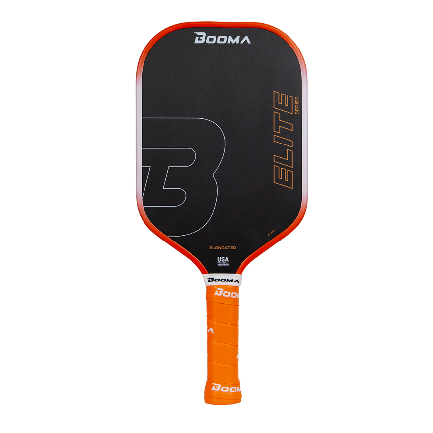 Image d'une raquette de pickleball BOOMA Elite allongée.