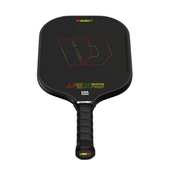 Image d’une raquette de pickleball HUDEF APEX Pro2 avec noyau supercritique