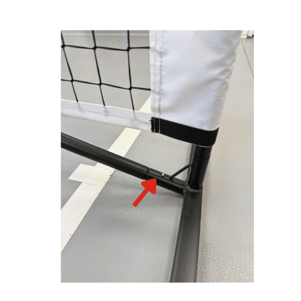 Image of a BOOMA pickleball practice net.