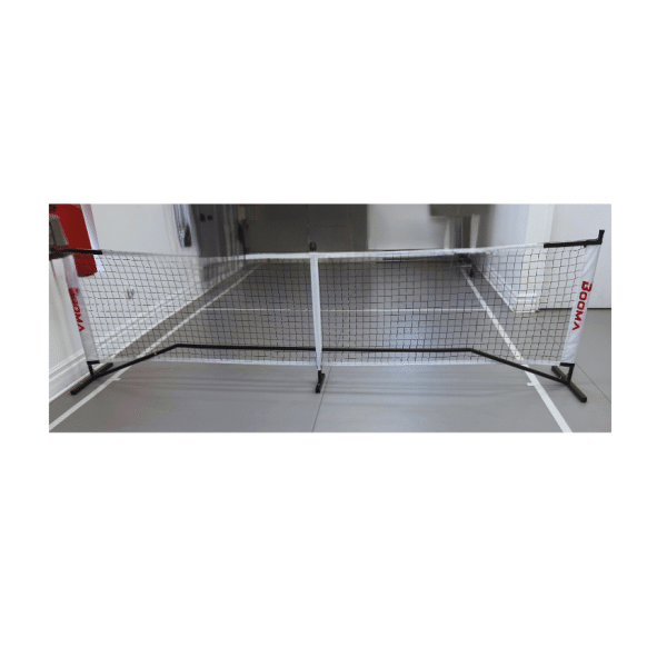 Image of a BOOMA pickleball practice net.