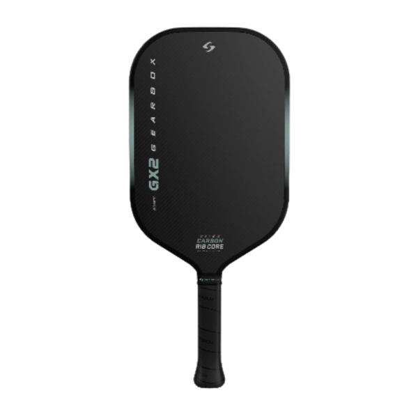 Gearbox GX2 Elongated pickleball paddle with SST 2.0 CarbonRibCore technology, designed for extended power and strategic play.