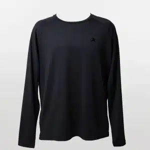 Pball Men's Long Sleeve Pickleball Shirt - Black.