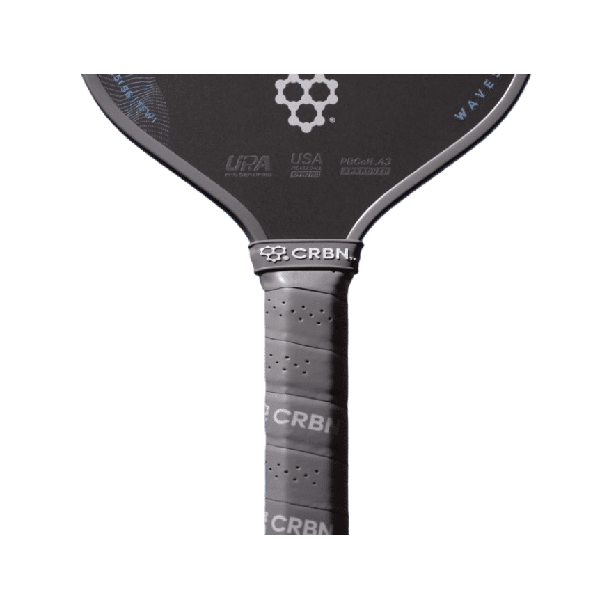 Image d'une raquette de pickleball CRBN 1 TruFoam Waves Allongé.