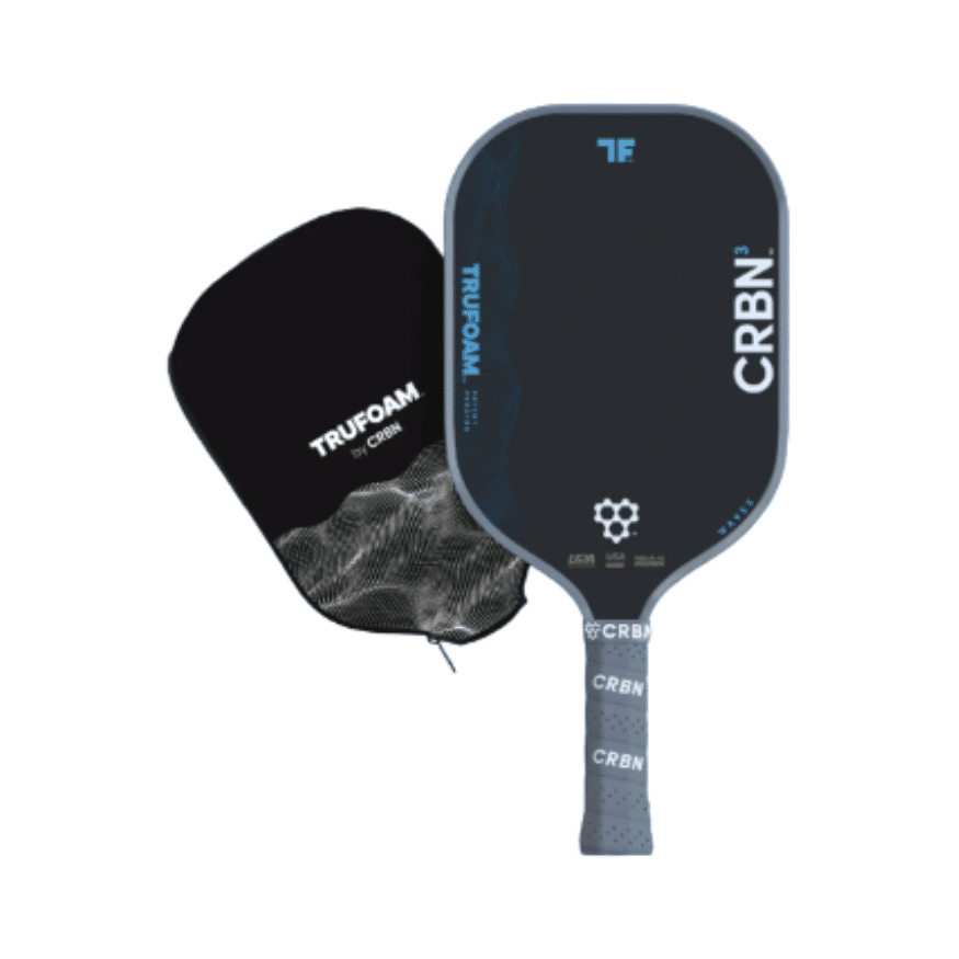 Image d'une raquette de pickleball CRBN 3 TruFoam Waves Allongé.