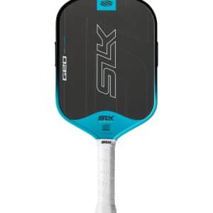 Raquette de pickleball SLK Geo Allongé offrant portée accrue, contrôle précis et surface texturée pour plus d’effet.