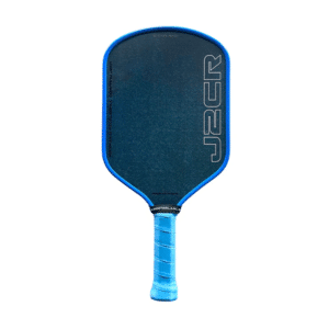 Raquette de pickleball Honolulu J2CR Crystal Blue Endurance Surface – haute performance pour puissance et contrôle.